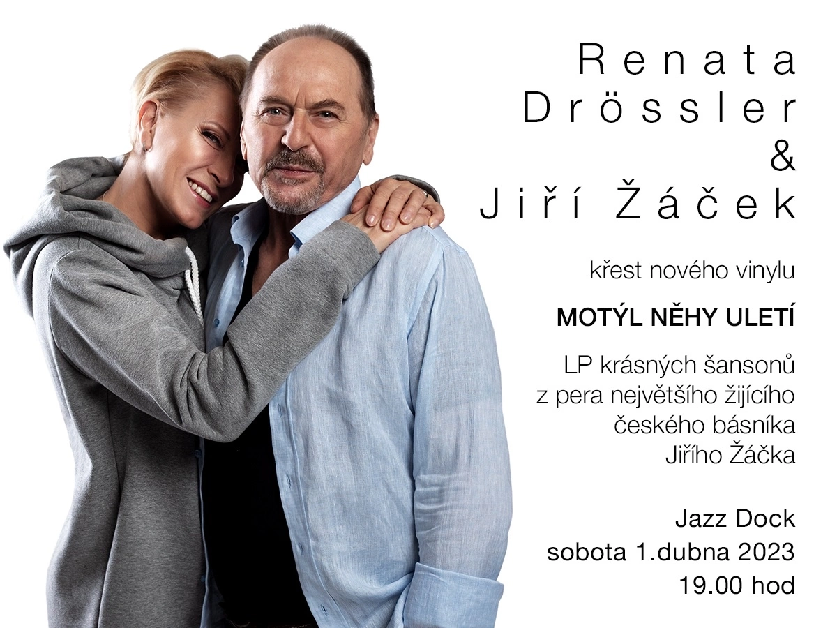 Renata Drössler & Jiří Žáček: Křest vinylového alba Motýl něhy uletí